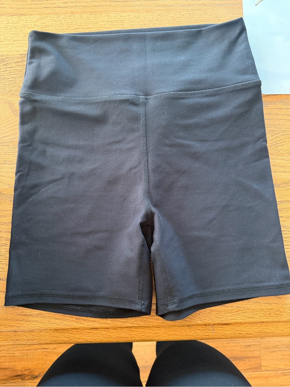 Balance Collection Gray High-Waist Athletic Bike Shorts